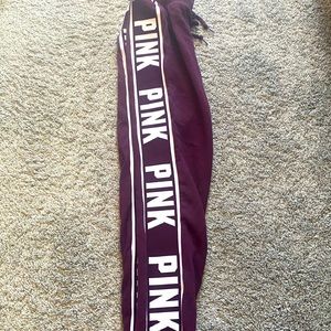 Pink Victoria’s Secret burgundy joggers